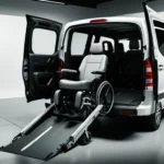 An image of a wheelchair accessible vehicle, showcasing accessibility features such as ramps and spacious interiors for wheelchair users.